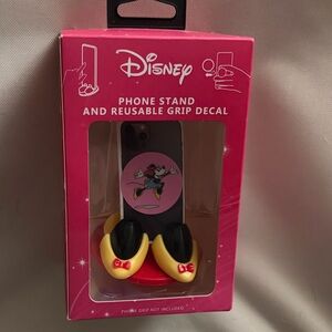 Disney Minnie Mouse Phone Stand & Grip Decal - Pink, Yellow, Black